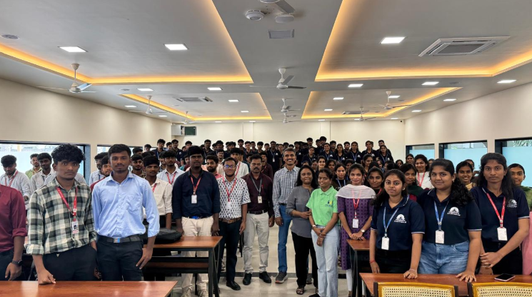 Engineering students at a career-orientation session